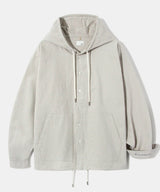 Taylor Hooded Twill Cotton Shirt S144  Gray