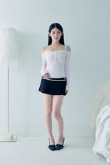 Swan lace top (Lilac pink)