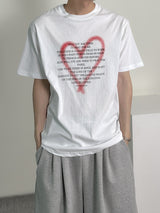 Heart spray lettering Half sleeve