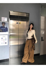 Super Pintuck Wide Cotton Pants