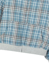 REVERSIBLE CHECK HOOD ZIP-UP GREY