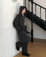 キッチュスターチェックパッチツーウェイフードジップアップ