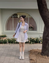 Lace Layered Cap Sleeveless (3color)