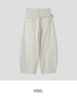 Porty Studded Belted Balloon Pants