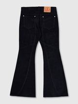 カーブカーゴフレアパンツ (ブラック)