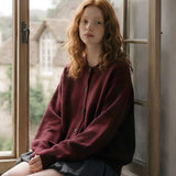 [Unisex] RÉSERVE BUTTON OVER FIT CARDIGAN [BURGUNDY]