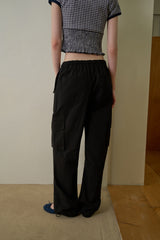 Pocket work pants_black