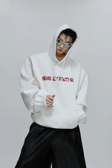Beaded Embroidered Oversized Hoodie