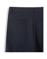 (UNISEX) ピンタック ストライプ ワイド スラックス