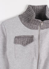 TOUCH KNIT ZIP-UP