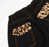 エコーレオパードミックスファーパンツ