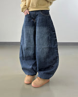 El domingo balloon denim pants