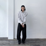 Light Casual Band Collar Shirt