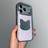 [MADE] WANNA BE A CAT PHONE CASE (mirror silver bumper)