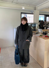 マベッツバルーンワイドデニム裏起毛パンツ
