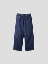 Point stripe denim