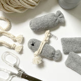 GoodLuck fish Bichon Keyring