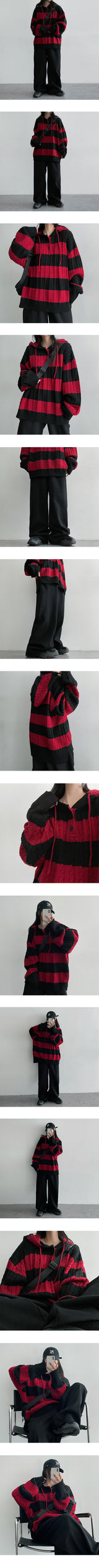 Tuben Twisted Warmer Knit Hood (5 colors)