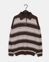 Kipek Stripe Color PK Collar Knitwear