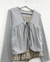 Haven Frill Check Blouse (2color)