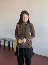 ギンハストライプニットマフラーセット