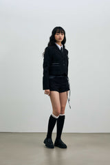 ASTRAL CROP JACKET / BLACK