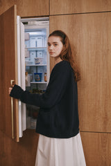 Loose cardigan (Dark grey)