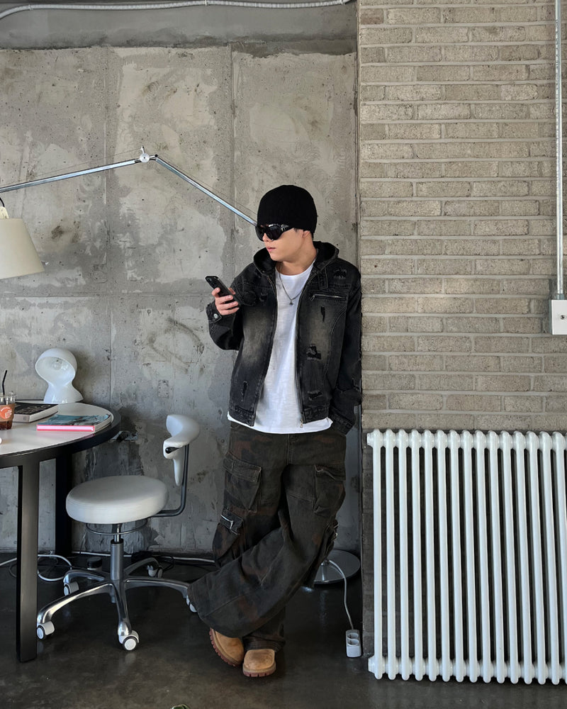 EV Dekki Hood Denim  jacket (2C)