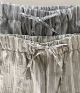 Summo Striped Elastic Waist Long Pants Comfortable Pants 2 Colors