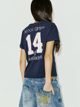 CROSS TEE NAVY