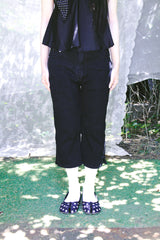 STRETCH CUT-OFF CAPRI PANTS
