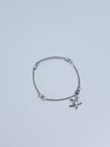 All Surgical Steel Starfish Gemstone Bracelet