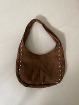 suede stud bag 
