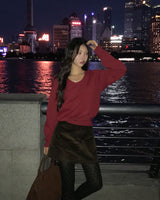 Work Corduroy Pocket Skort Pants