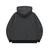 フレアストライプフードジップアップ UNISEX
