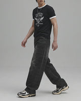 (M's) ヤチェマッスルフィットリンガーTシャツ 26SS-013