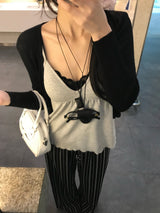 Blair Built-in Bra V-neck Flare Sleeveless Top