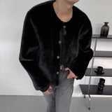 MG mink puffer tweed reversible jacket (2 colors)