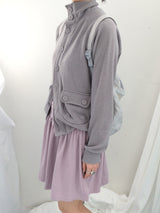 Shirring Flared Dress