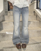 Byuon Semi-Low Bootcut Denim Pants
