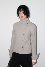 UNBAL HIGH-NECK JACKET