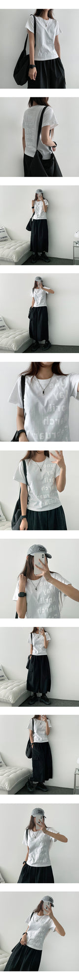 The Year Lettering Short-Sleeved T-Shirt (4 colors)