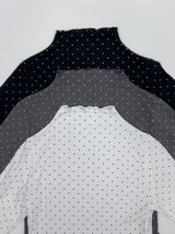 Dot Wave Turtleneck T-Shirt