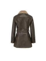Reversible leather mustang (Brown)