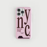 NYC フォーンケースピンク (card)