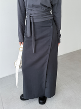 plain button skirts (2color)