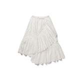 Ruffle long skirt_ivory