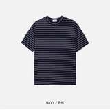 [S/S] ストライプオーバーフィット半袖Tシャツ(7coolor)