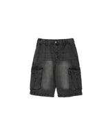 TC Patch Work Banding Denim Pants Black