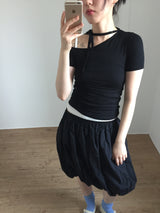 Unbalanced Tie T-Shirt (4color)